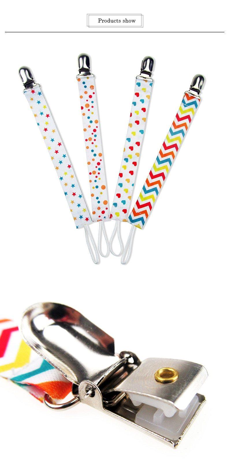 Ensemble de 4 clips de sucette pour nourrissons
