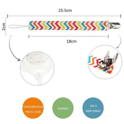 4-Piece Infant Pacifier Clip Set for Babies