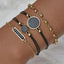 Montre analogique à quartz pour femmes avec bracelet en cuir de luxe