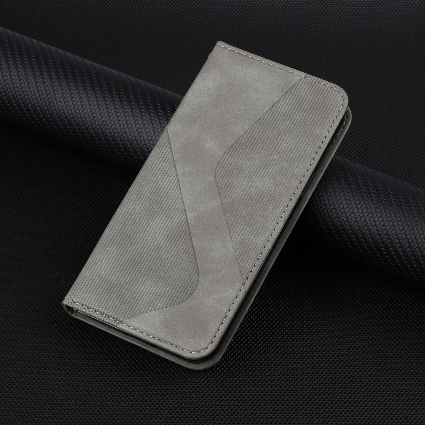 Coque portefeuille flip bleue de luxe pour iPhone 14/13/12/11