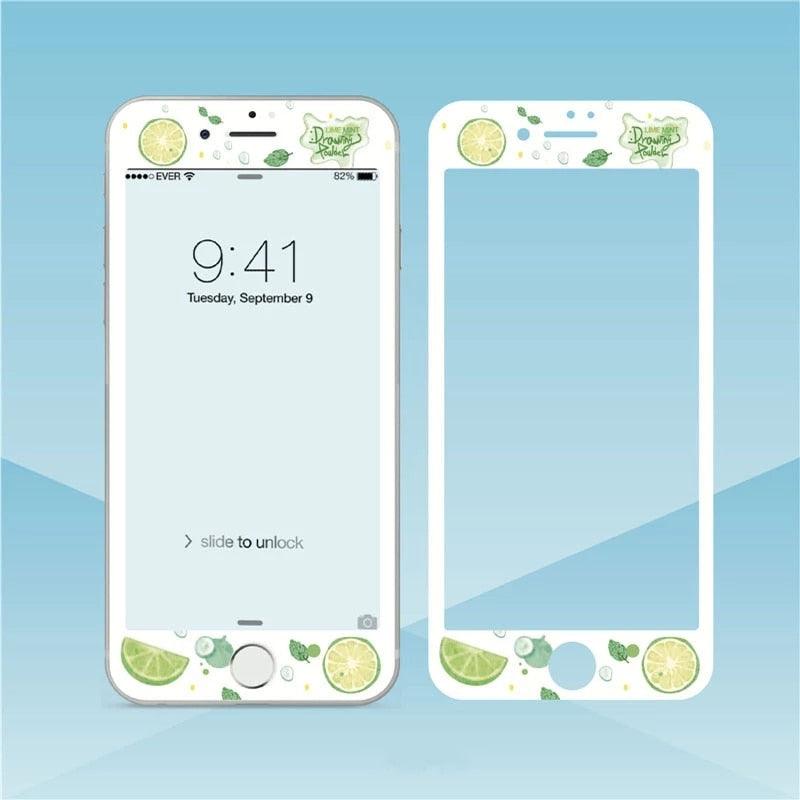 Premium Cartoon Tempered Glass Screen Protector for iPhone