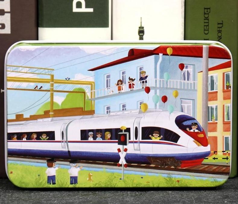 Puzzle en bois cartoon d'animaux de 60 pièces pour enfants