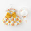 Robe d'été moderne pour bébé fille avec chapeau pour occasions spéciales