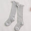 Charming Non-Slip Cotton Knee High Socks with Bow for Baby Girls - Korvel