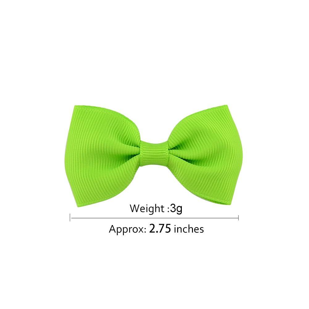 Pinzas para el cabello en mini lazo colorido - Set de 25 para niñas
