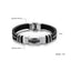 Stylish Stainless Steel and Silicone Bracelet for Men