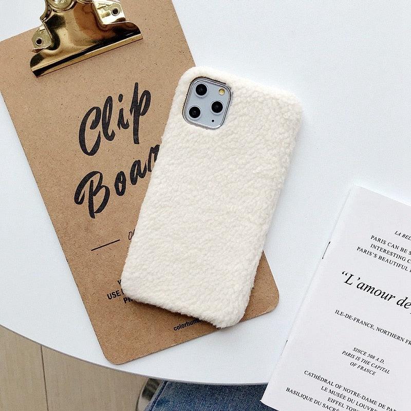 Furry Fluffy Phone Case for iPhone - Stylish Protection