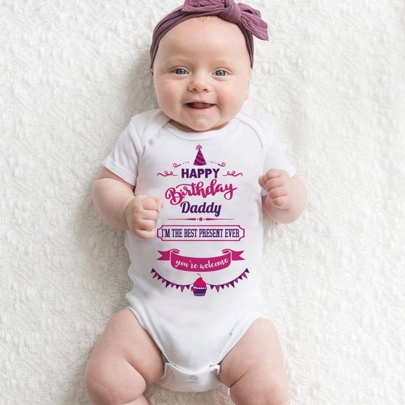 Bodysuit de bébé imprimé moderne de luxe - Combinaison d'été unisexe