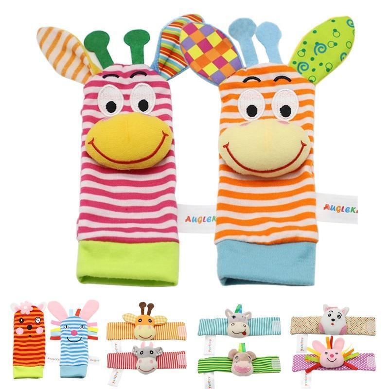 Sonajeros Coloridos para Muñecas y Calcetines para Pies para Infantes