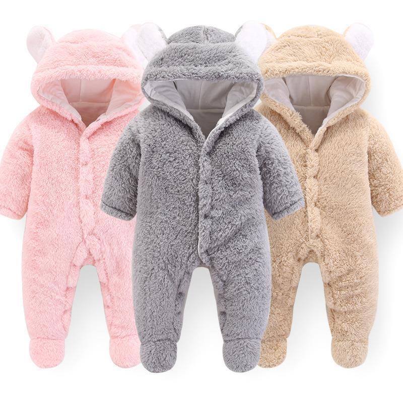 Combinaison Bébé Charmante avec Oreilles de Lapin - Jumpsuit en Coton