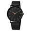 Montre décontractée à quartz pour homme STEVVEX avec bracelet en maille en acier inoxydable