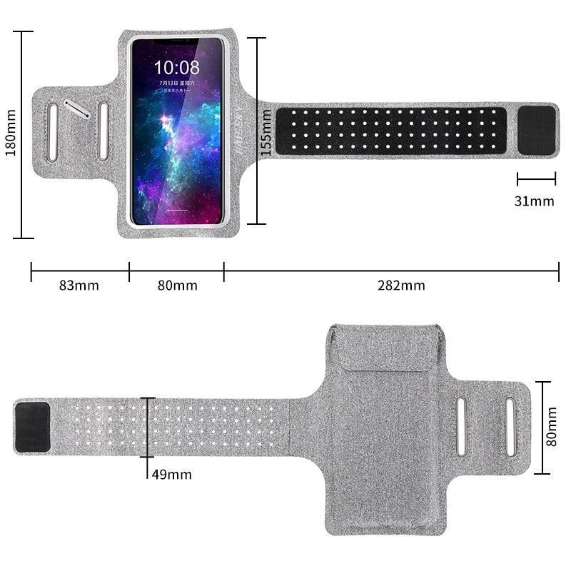 Running Gray Armband Sport Phone Case for Active Lifestyles