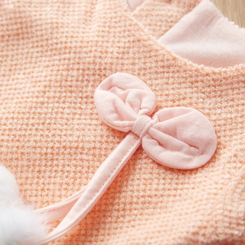 Toddler Cute Dress with Fluffy Ball - Unique Design for Baby Girls