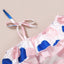 Robe sans manches à pois mignonne pour bébé fille avec ensemble de bandeau