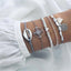 Elegant Elephant Tree of Life Tassel Bracelet Set - Luxury Jewelry for Women - Korvel