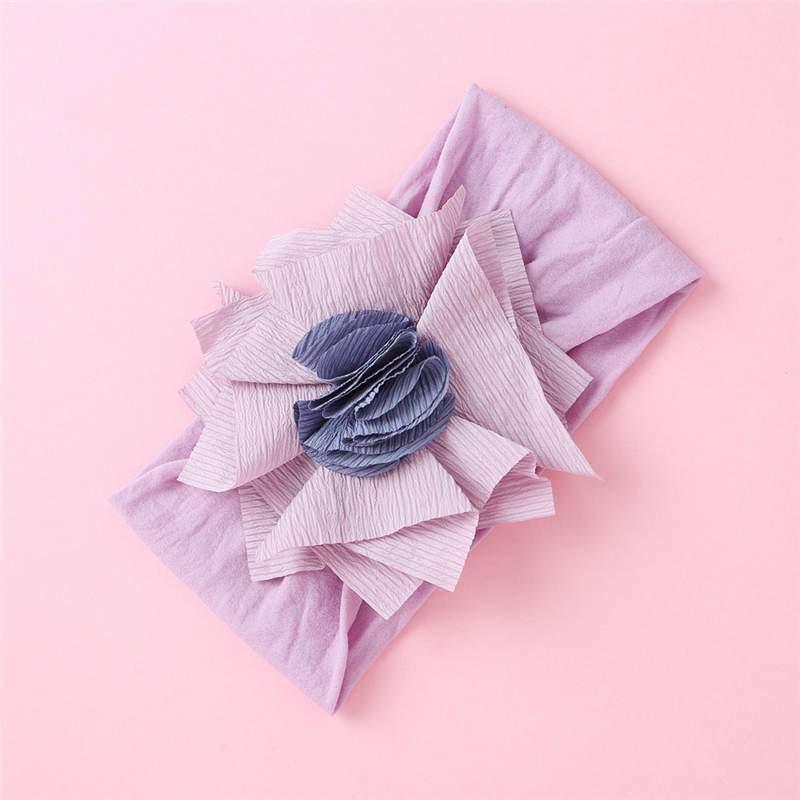 Elegant Handmade Baby Girl Hair Band with Rhinestone Crown - Perfect for Infants - Korvel