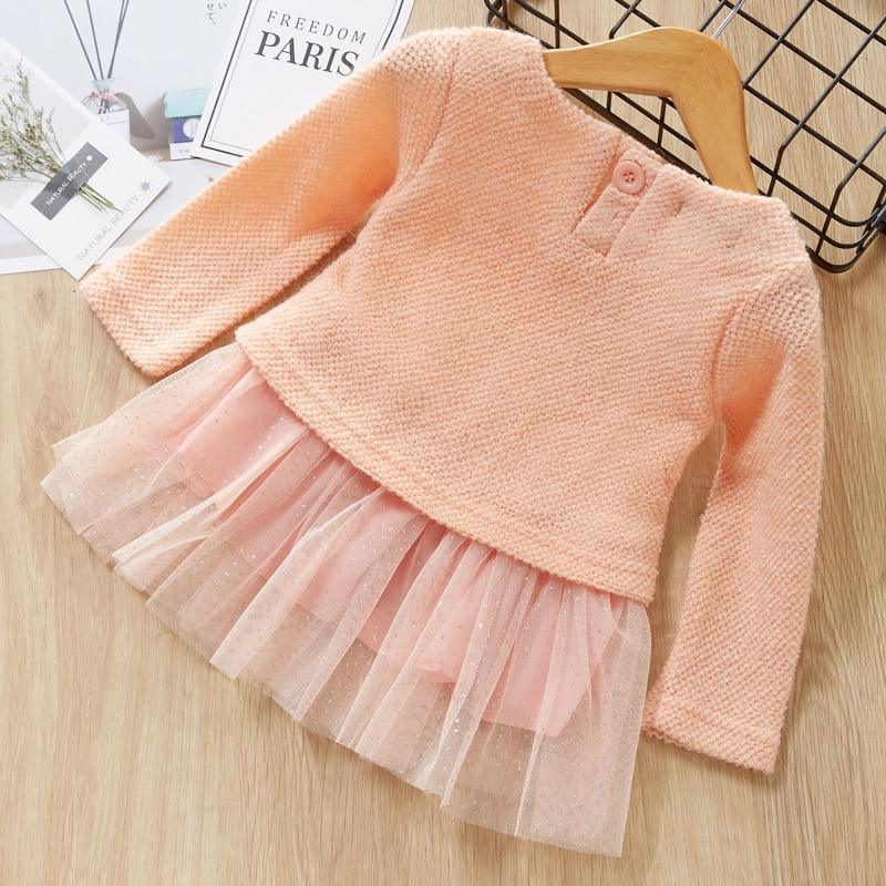 Toddler Cute Dress with Fluffy Ball - Unique Design for Baby Girls
