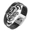 Bracelet en cuir tressé tendance pour hommes et femmes