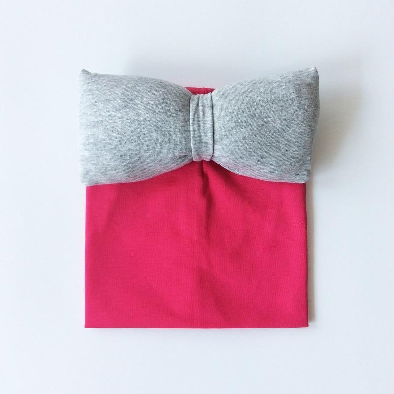 Conjunto de Sombrero y Bufanda de Algodón de Lujo para Niñas Otoño Invierno