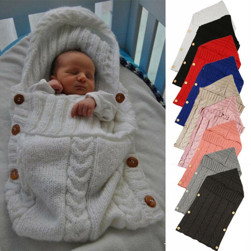 Premium Knitted Baby Swaddle Blanket for Comfort and Warmth