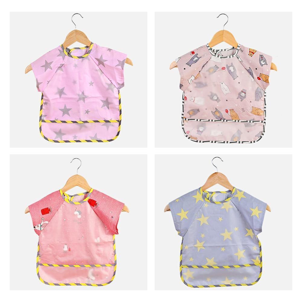 Bibs de bebé de dibujos animados ecológicos - Ajustables y a prueba de agua