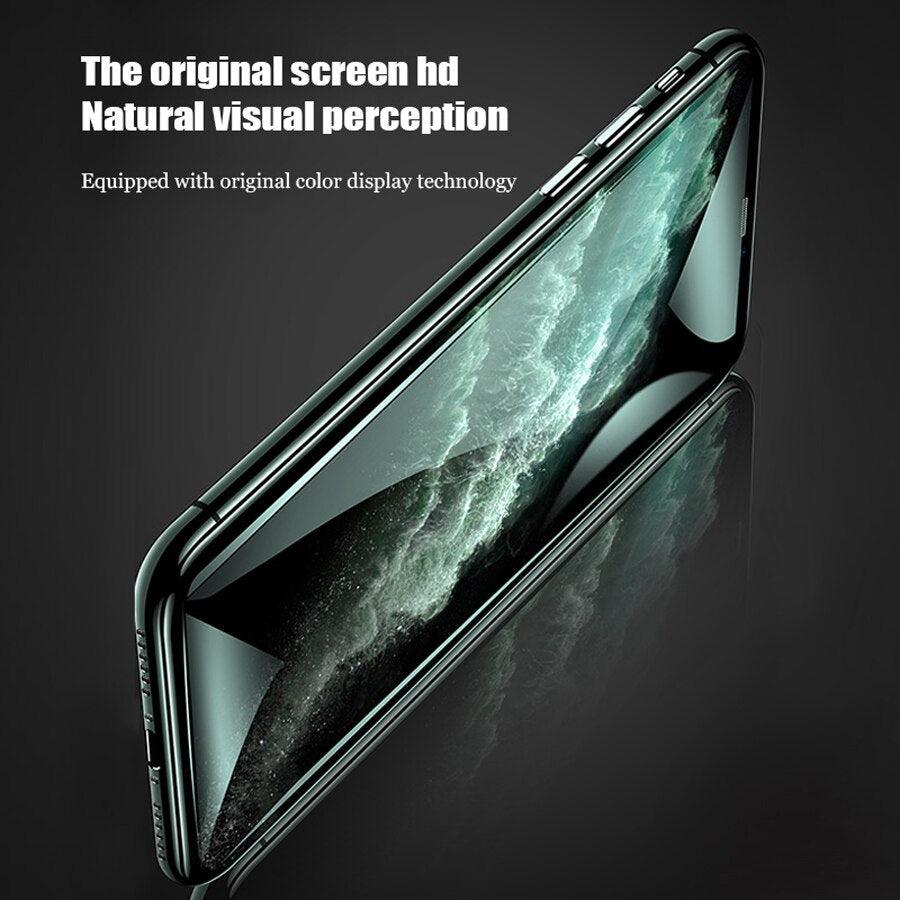 Protector de Pantalla de Vidrio Templado de Cubierta Completa de 3PCS para iPhone
