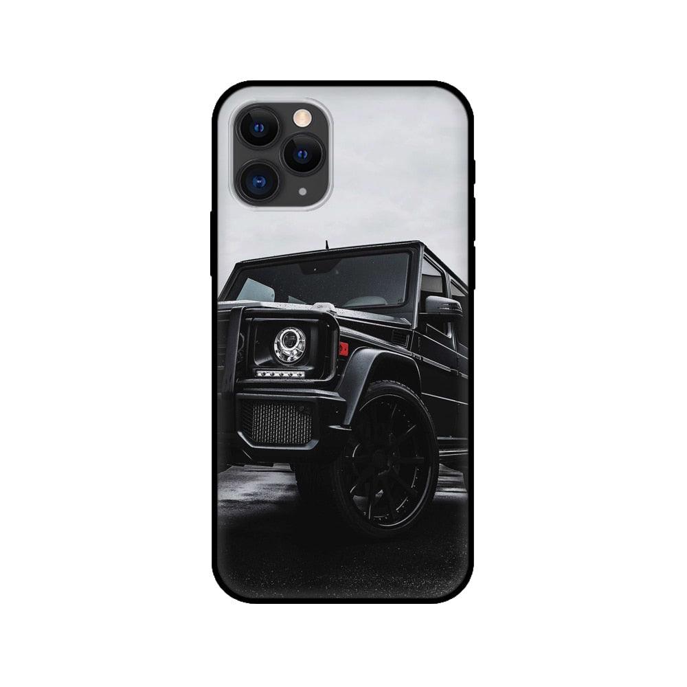 Premium Matte Black Silicone Case for iPhone Models