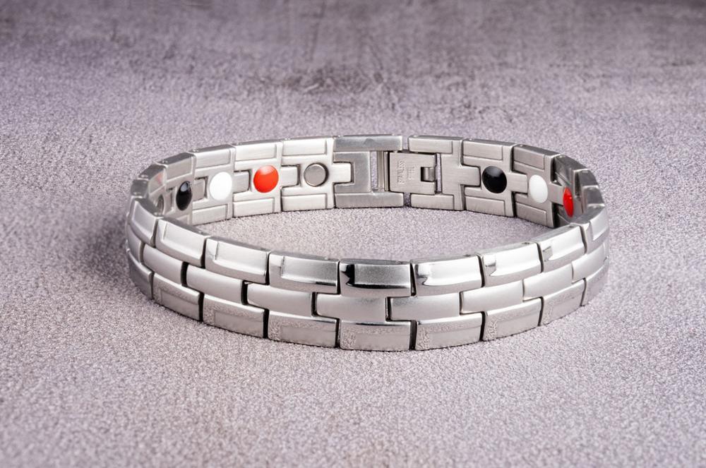 Trendy Men's Stainless Steel Magnetic Bracelet