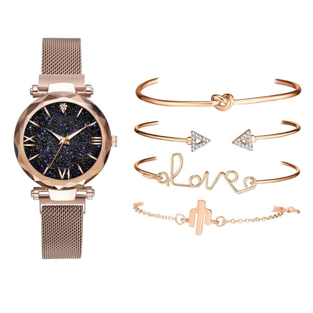 Montre à Quartz de Luxe pour Femmes STEVVEX - Design Ciel Étoilé