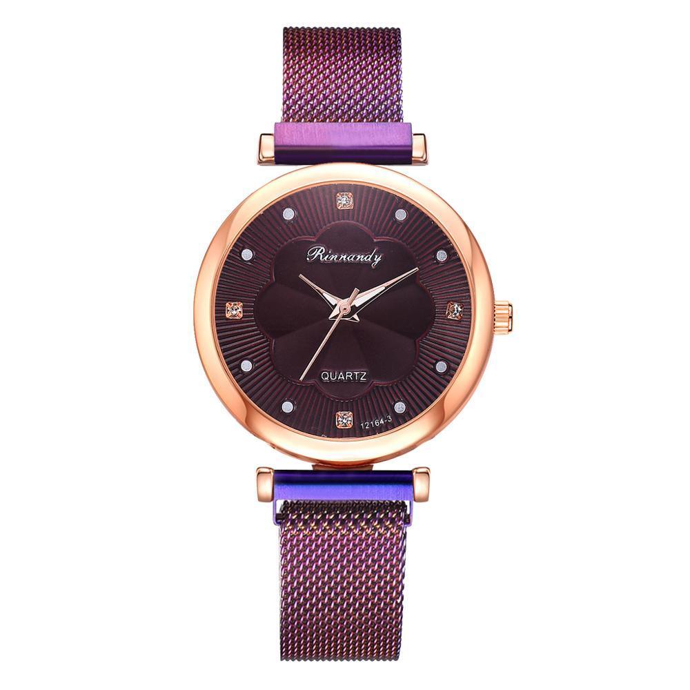 Ensemble de Montre à Quartz de Luxe pour Femmes avec Bracelet