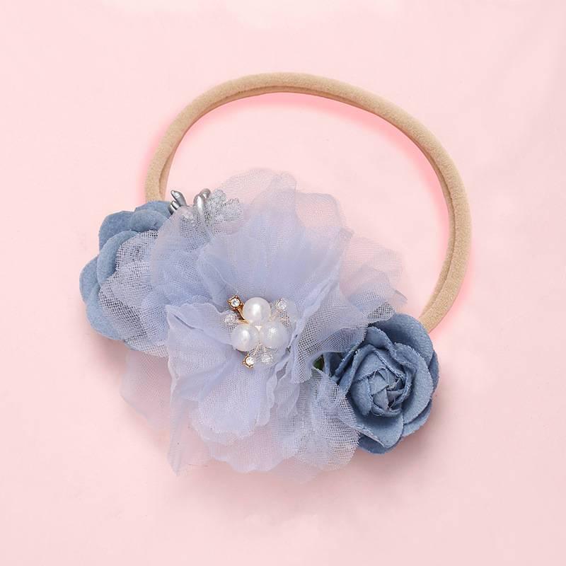 Elegant Floral Headband for Newborns - Soft & Adjustable
