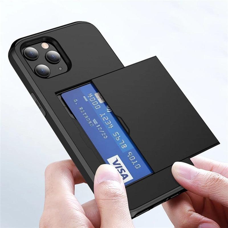 Luxury Wallet Card Holder Case for iPhone 13 Pro & 12 Pro Max