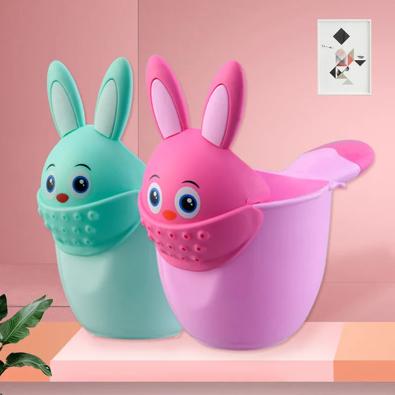 Infant Child Shower Shampoo Cup  Baby Cartoon Newborn Shower Cup Baby Shower Watering Spoon Bathing Cup - Korvel