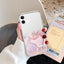 Funda Transparente de Mármol de Lujo para iPhone