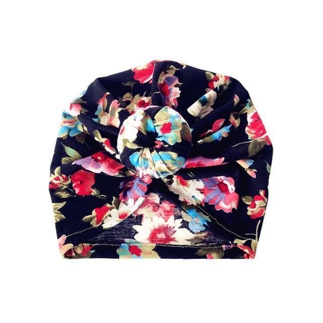 Sombrero Turbante de Algodón de Lujo para Recién Nacidos y Mamás