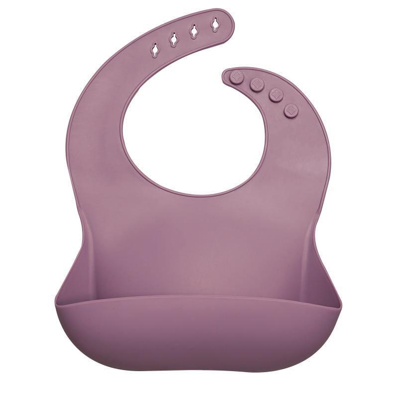 Bib de Silicona para Bebés con Pocket para Comida - Impermeable y Fácil de Limpiar