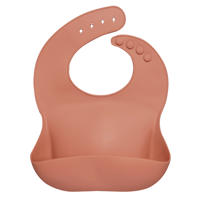Bib de Silicona para Bebés con Pocket para Comida - Impermeable y Fácil de Limpiar