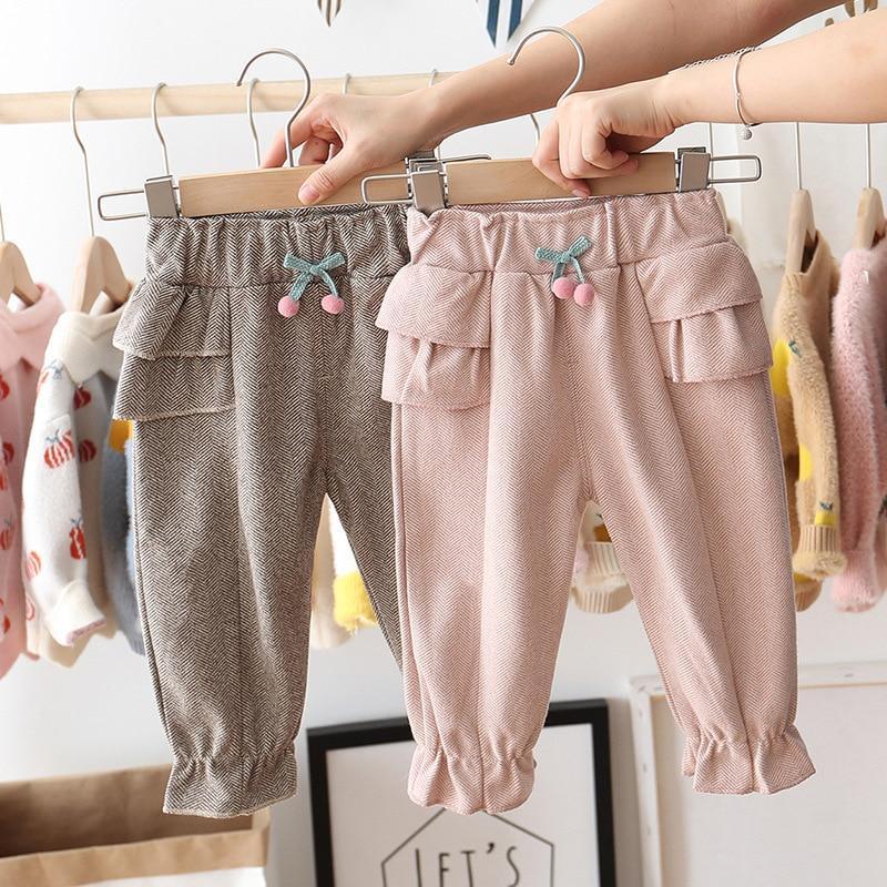 Pantalons à volants décontractés élégants pour bébés filles