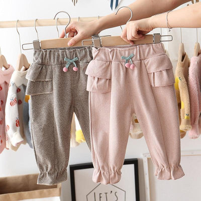 Stylish Baby Girls Casual Ruffle Pants