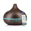 Humidificador de Aire Aroma de 550ml y Difusor de Aceites Esenciales - Grano de Madera
