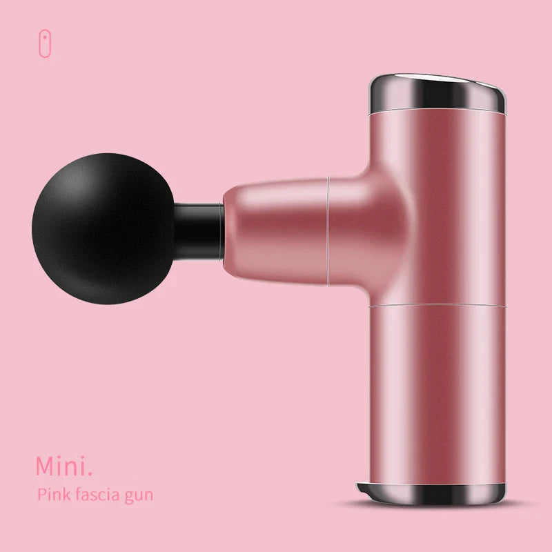 Mini Electric Massage Gun Deep Muscle Fascial Body Massager Gun Tissue Percussion Small Fitness Equipment Acid Relief Pain Relax - Korvel