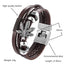 Bracelet en cuir tressé tendance pour hommes et femmes