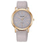 Montre à quartz de luxe pour femmes avec bracelet en cuir