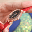 Montre à Quartz de Luxe pour Femmes avec Détails Fluorescents