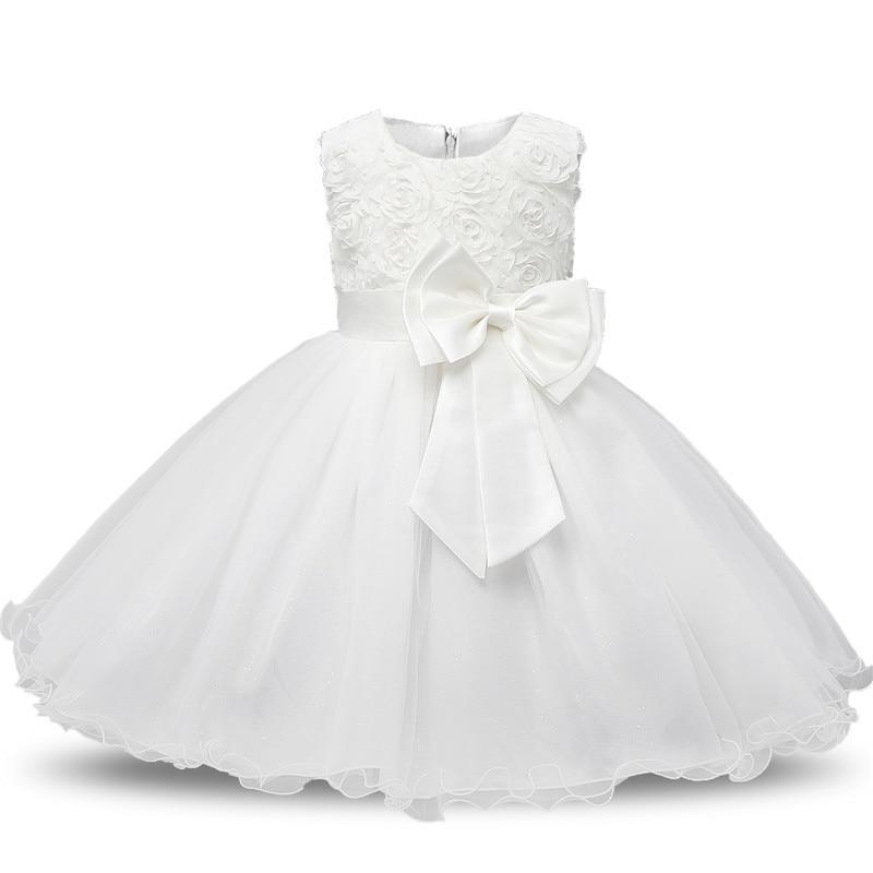 Luxury Handmade Pink Dress for Baby Girls' First Birthday