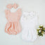 Elegant Cotton Baby Bodysuit for Girls - Summer One-Piece