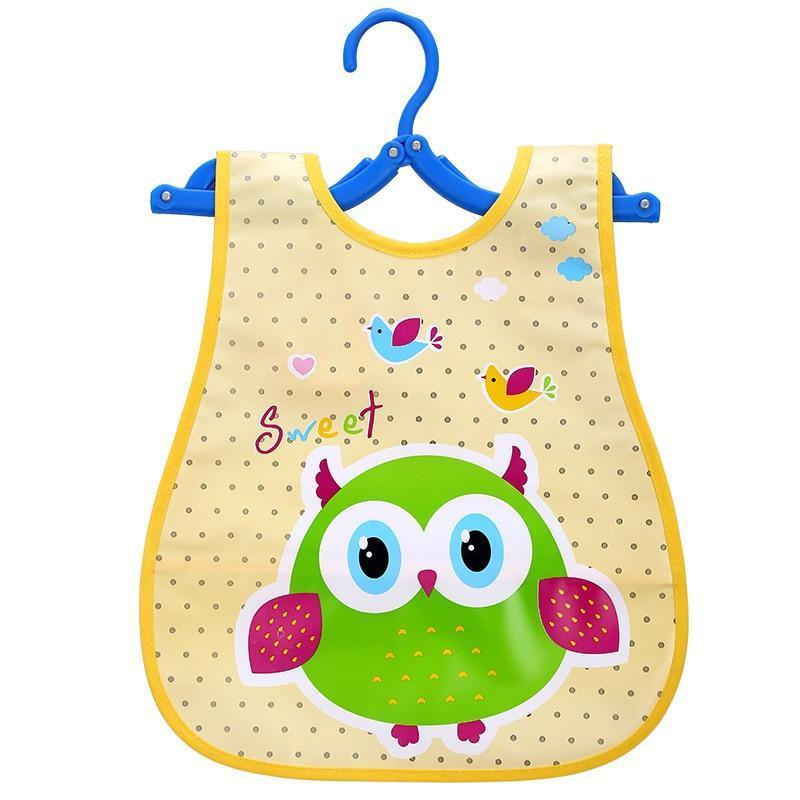 Bavoirs imperméables ajustables à imprimé animal pour enfants