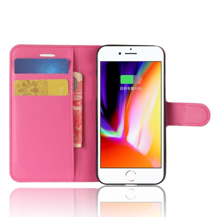 Funda de Cuero Premium con Tapa para iPhone 7/8 Plus