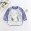 Adorable Waterproof Long Sleeve Baby Feeding Smock with Cartoon Design - Korvel