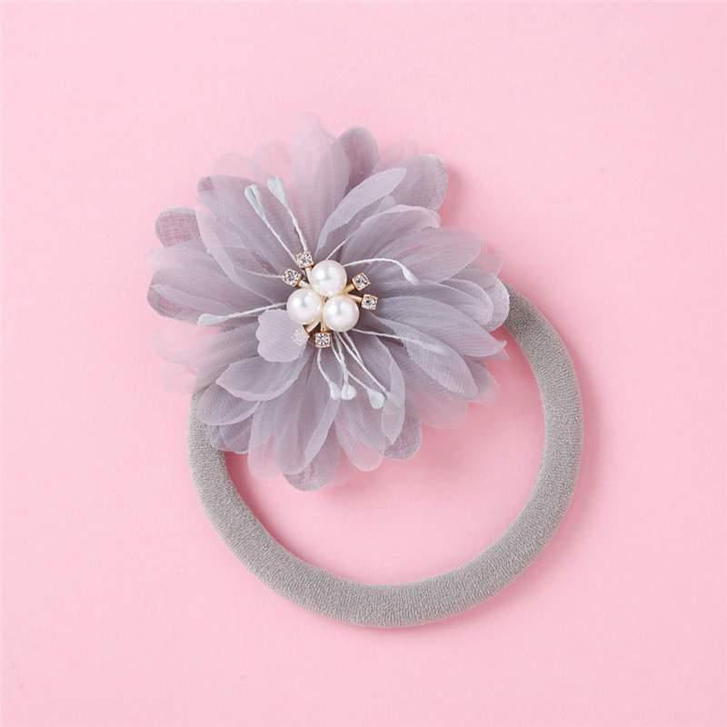 Elegant Handmade Baby Girl Hair Band with Rhinestone Crown - Perfect for Infants - Korvel